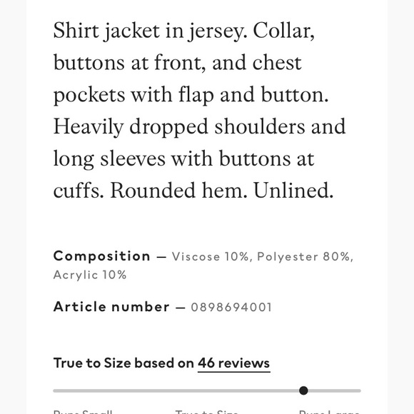 H&M Light Beige Melange Jersey Shacket - Picture 5 of 8